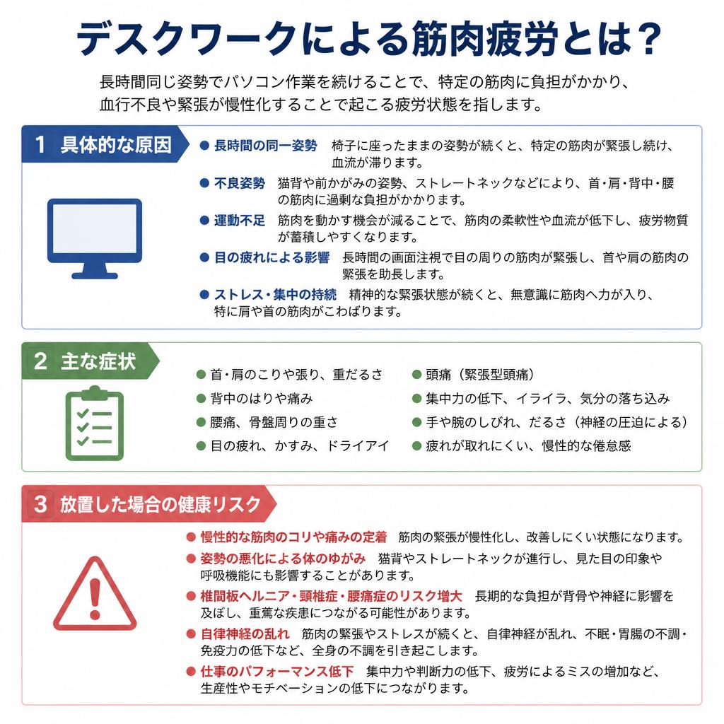 筋肉疲労の原因と影響