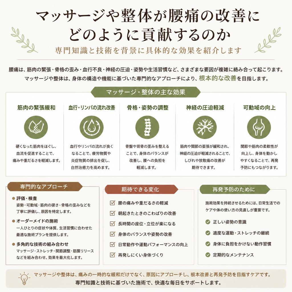 マッサージ・整体の効果