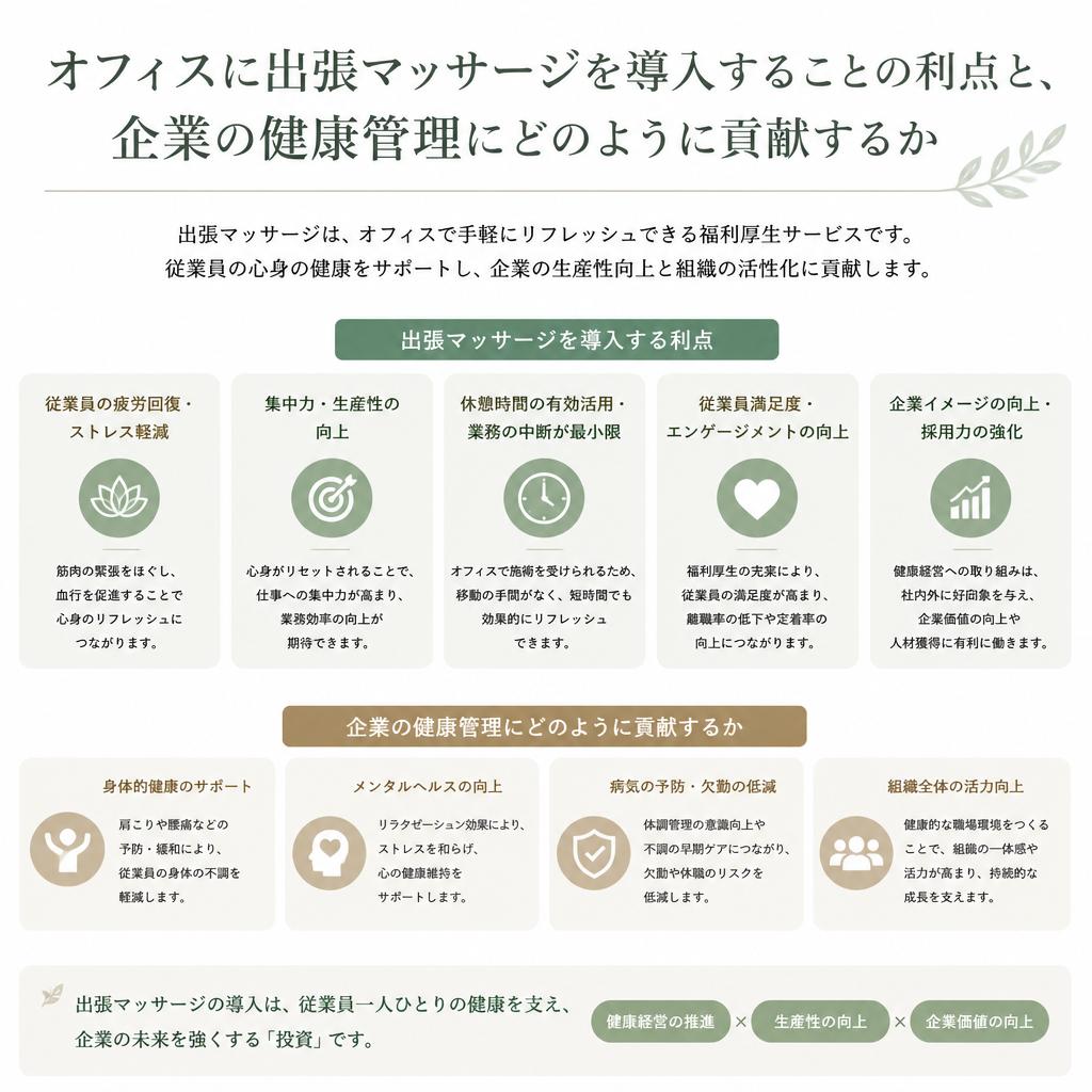5. 出張マッサージのメリット